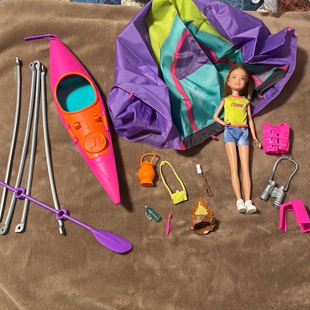 Stacie Barbie Camping Set